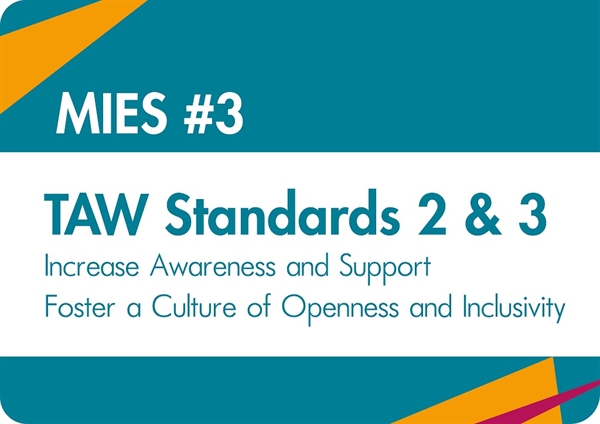 Thriving at Work MIES: Standards 2 & 3: Awareness and Culture