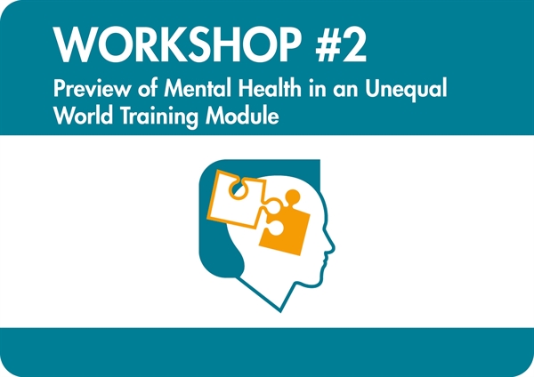 Workshop #2 - preview of WMHD training