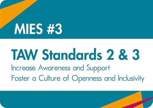 Thriving at Work MIES Standards 2 amp 3 Awareness and Culture