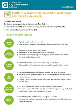 Building A Psychologically Safe Workspace: Top Tips For Managers