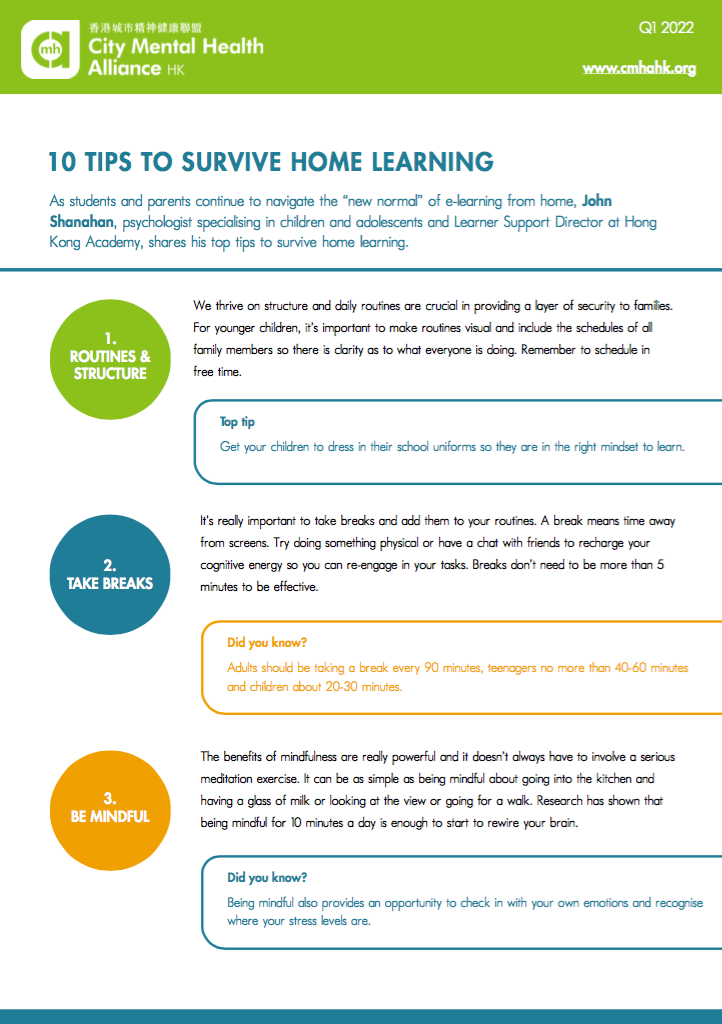 10 Tips to Survive Home Learning – John Shanahan
