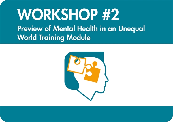 Workshop #2 – preview of WMHD training