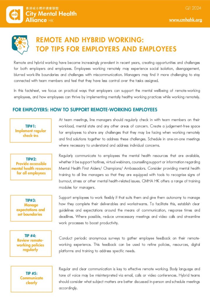 Remote and Hybrid Working: Top Tips for Employers and Employees