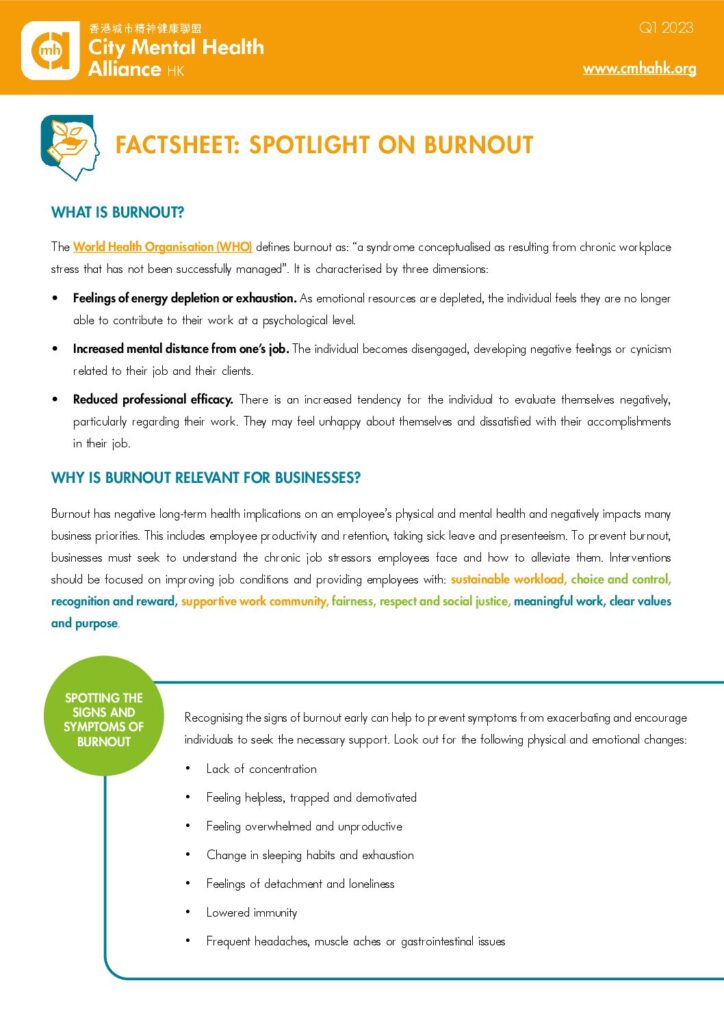 Spotlight on Burnout